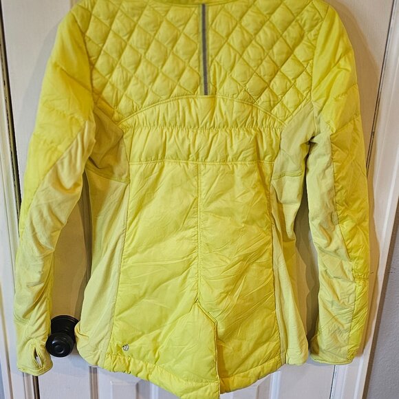 Lululemon Athletica Jacket Yellow What The Fluff 1/2 zip Pullover - Picture 5 of 8